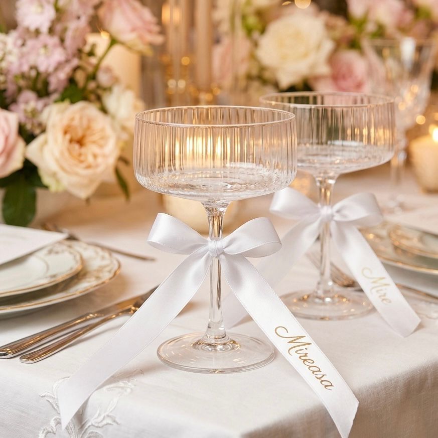 Pahare miri personalizate cu nume auriu – imagine 1