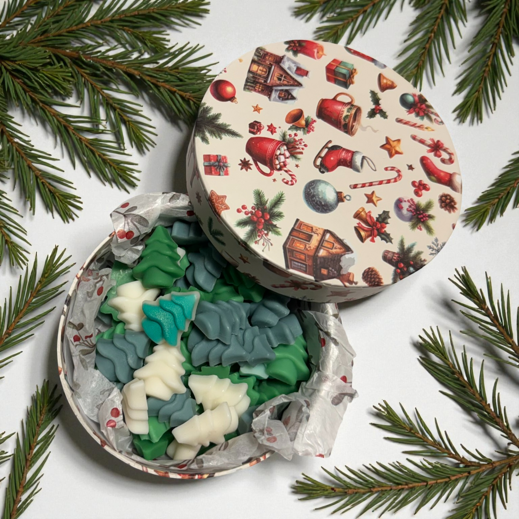 Box Craciun 85g cu wax melts parfumate – imagine 1