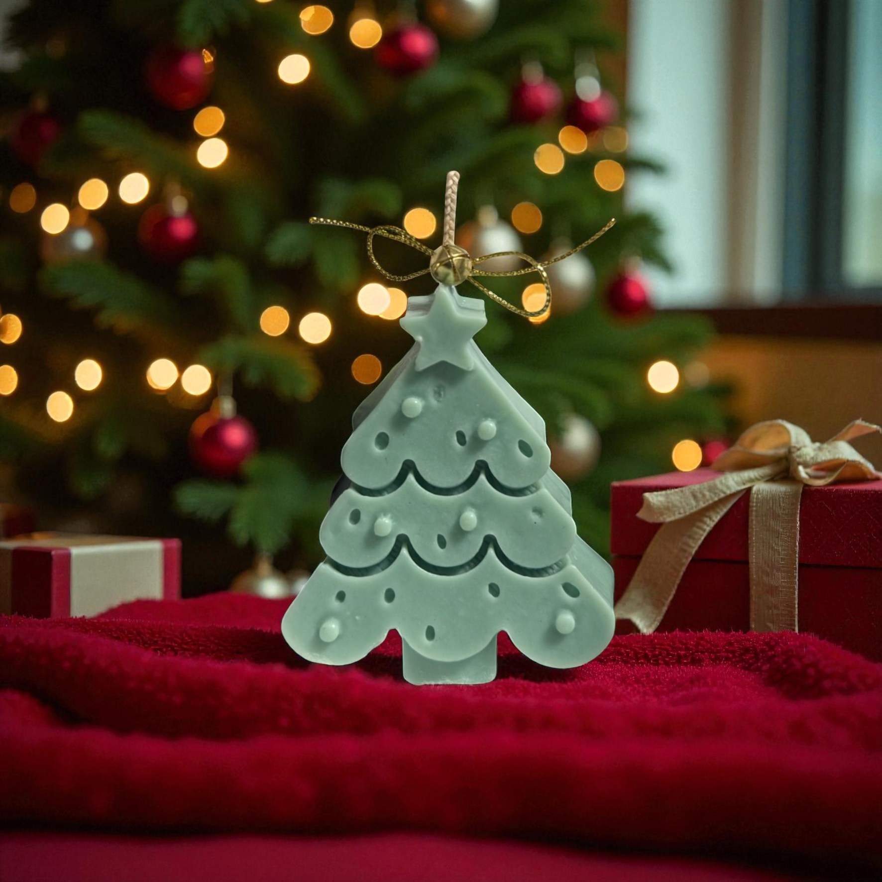 Lumanare decorativa brad de Craciun flat – imagine 1