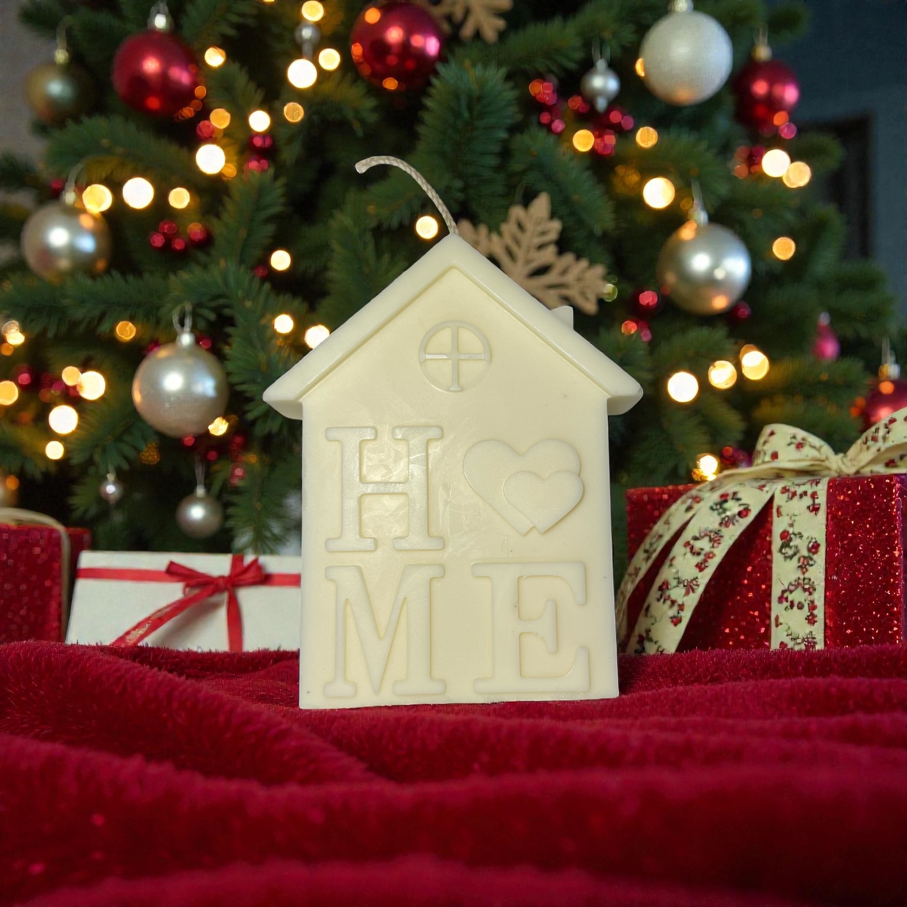 Lumanare decorativa casuta HOME – imagine 1