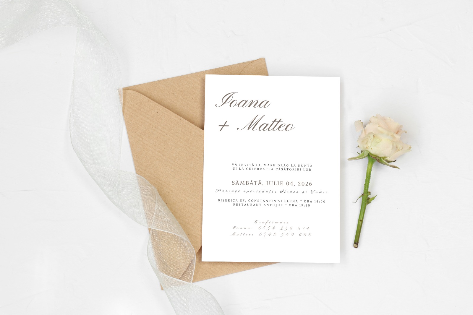Invitatie nunta cu poza personalizata – imagine 2
