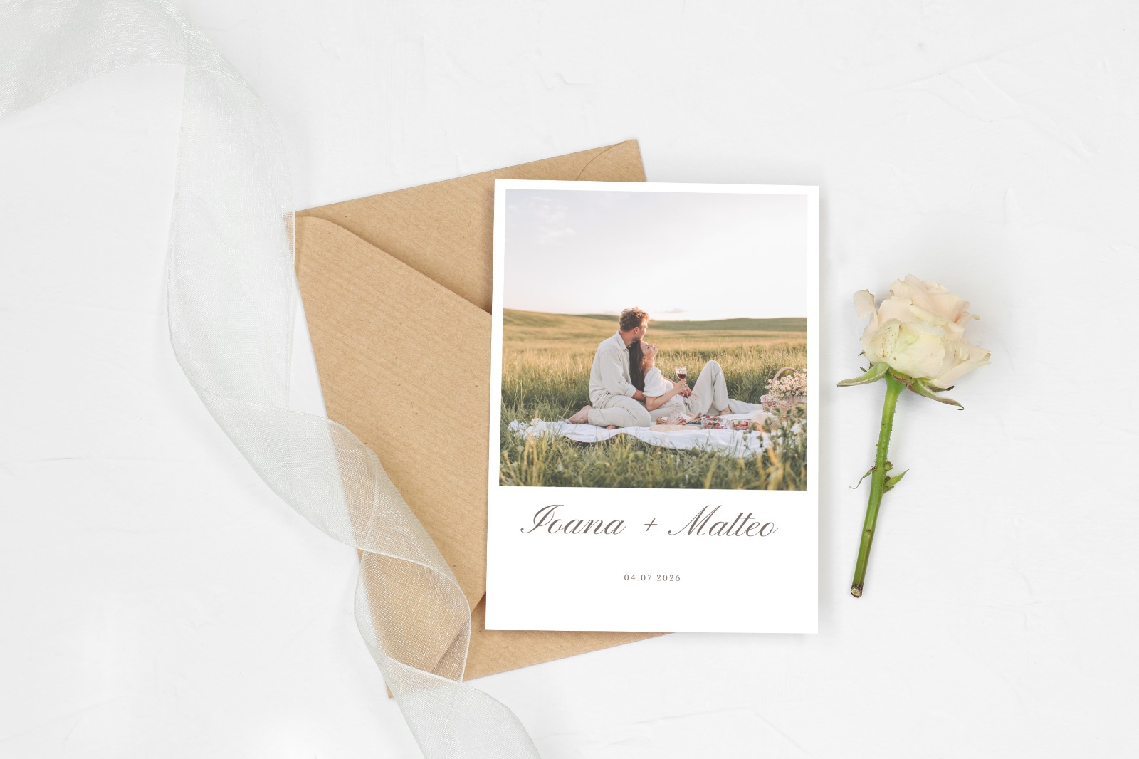 Invitatie nunta cu poza personalizata – imagine 1
