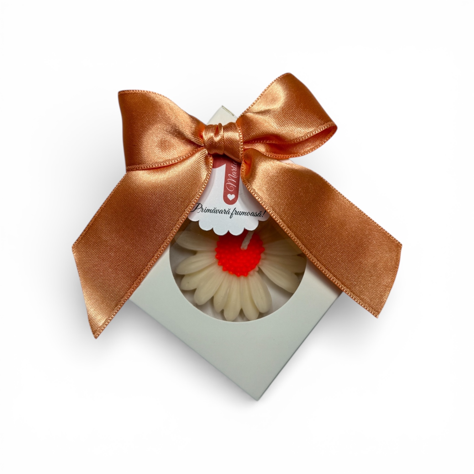 Martisor Margareta in cutie alba – imagine 2