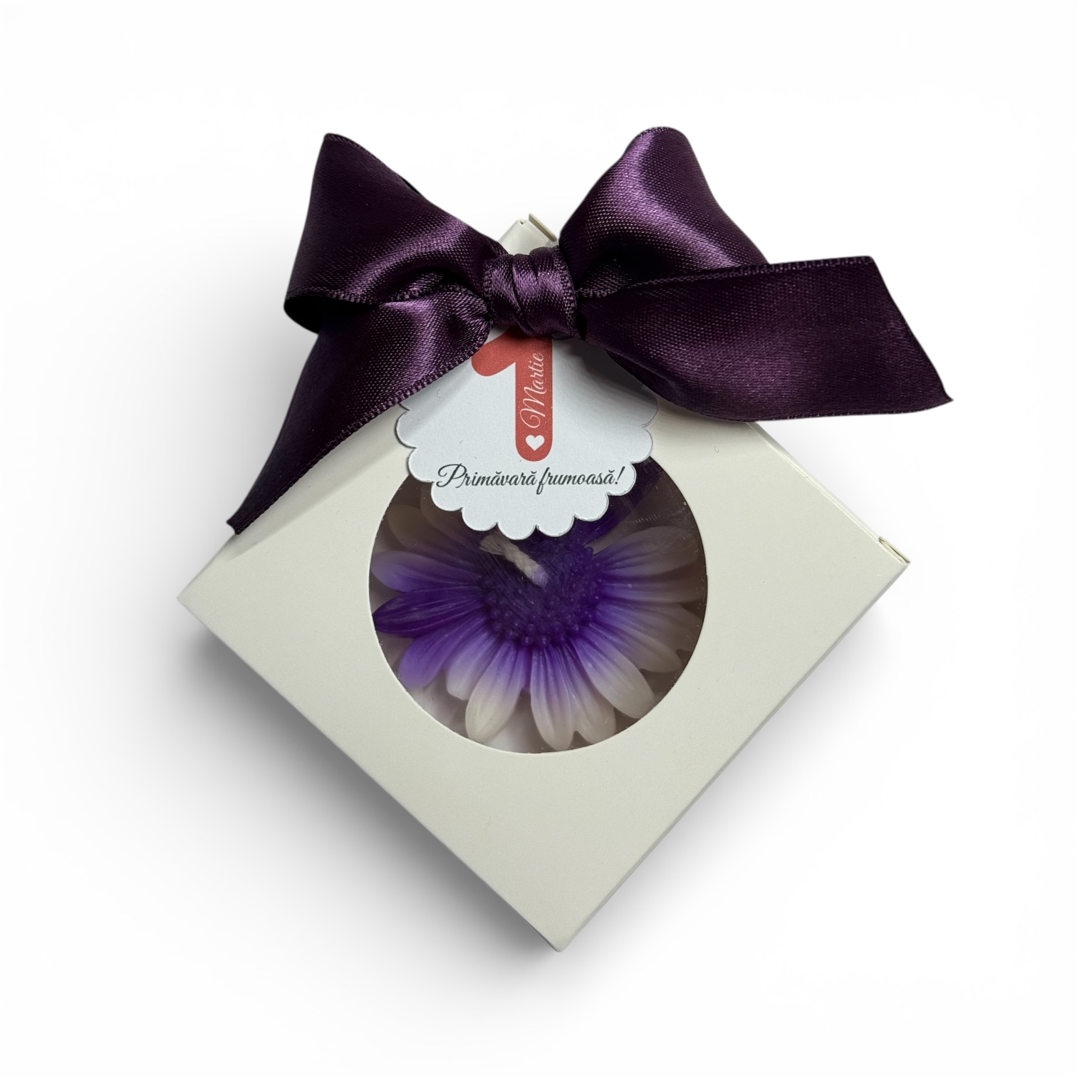 Martisor Margareta in cutie alba – imagine 3