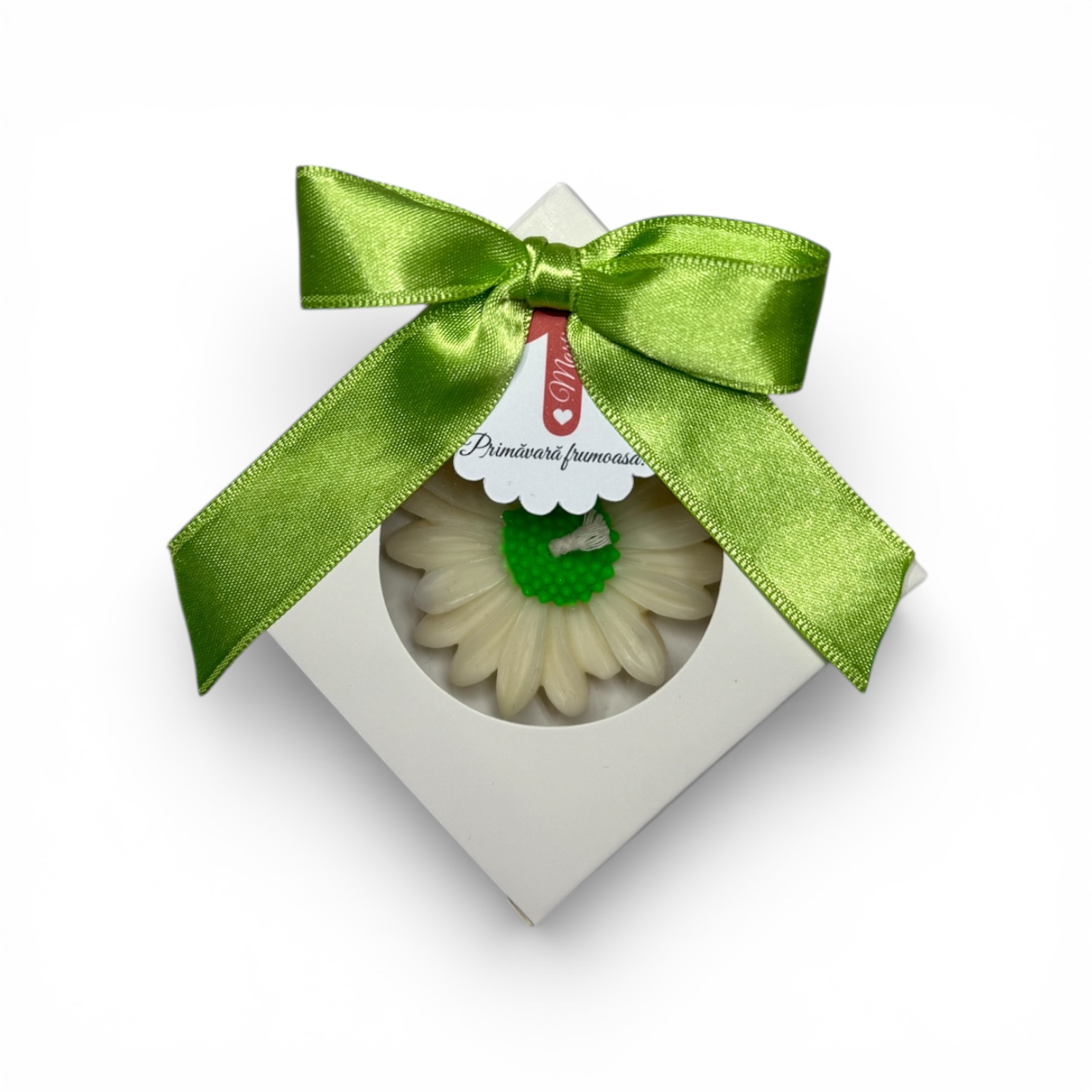 Martisor Margareta in cutie alba – imagine 1