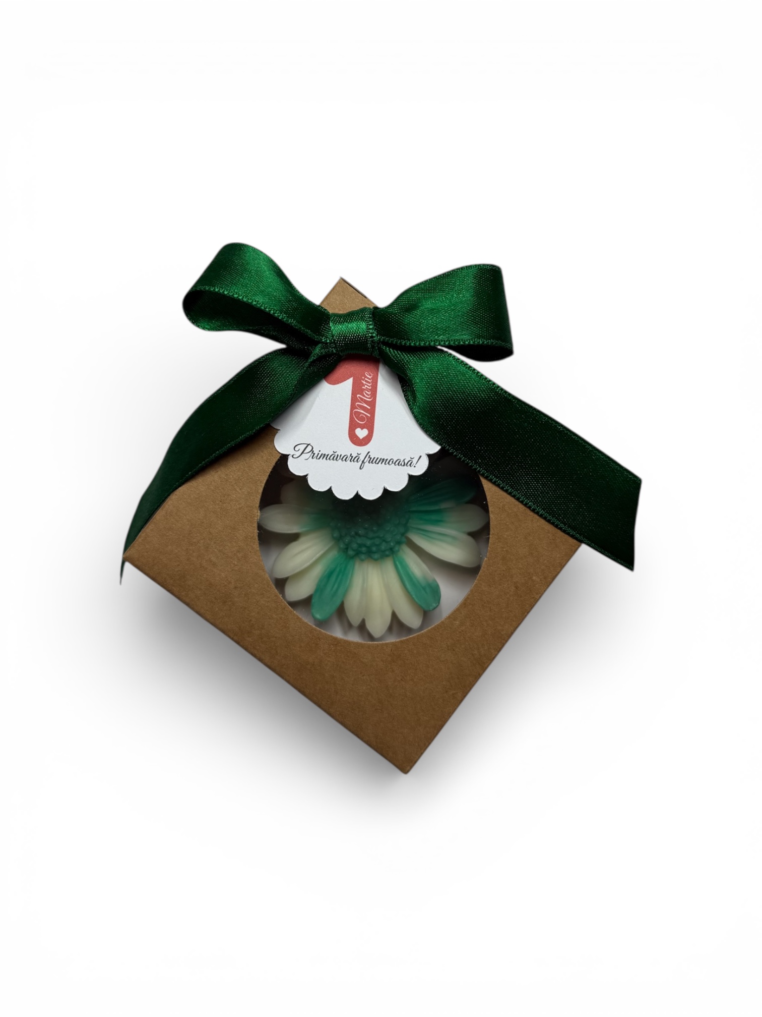 Martisor Margareta in cutie kraft – imagine 2