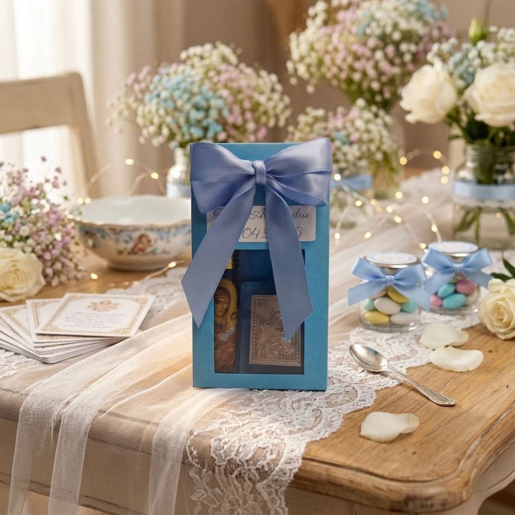 Marturii botez si nunta cu mir si iconita personalizate - cadou invitati – imagine 4