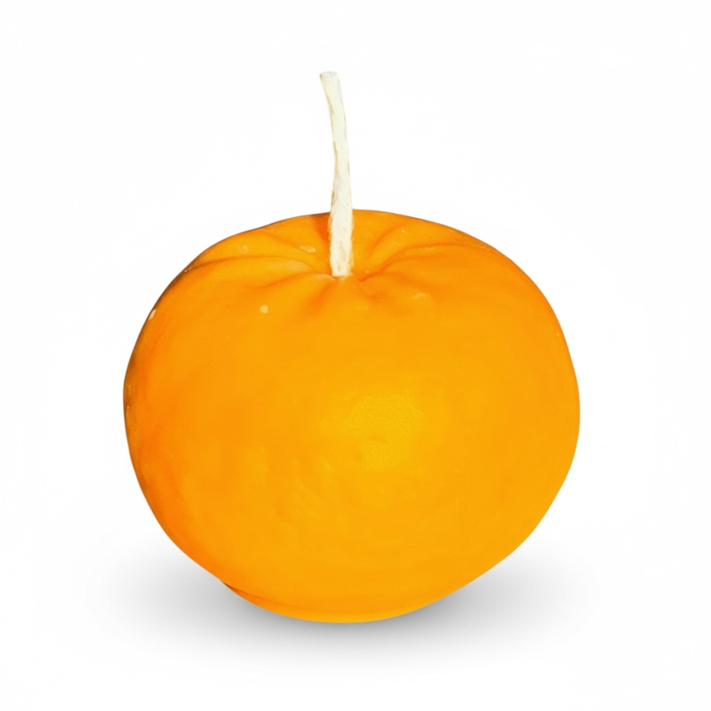 Marturie lumanare portocala din ceara de soia – imagine 1