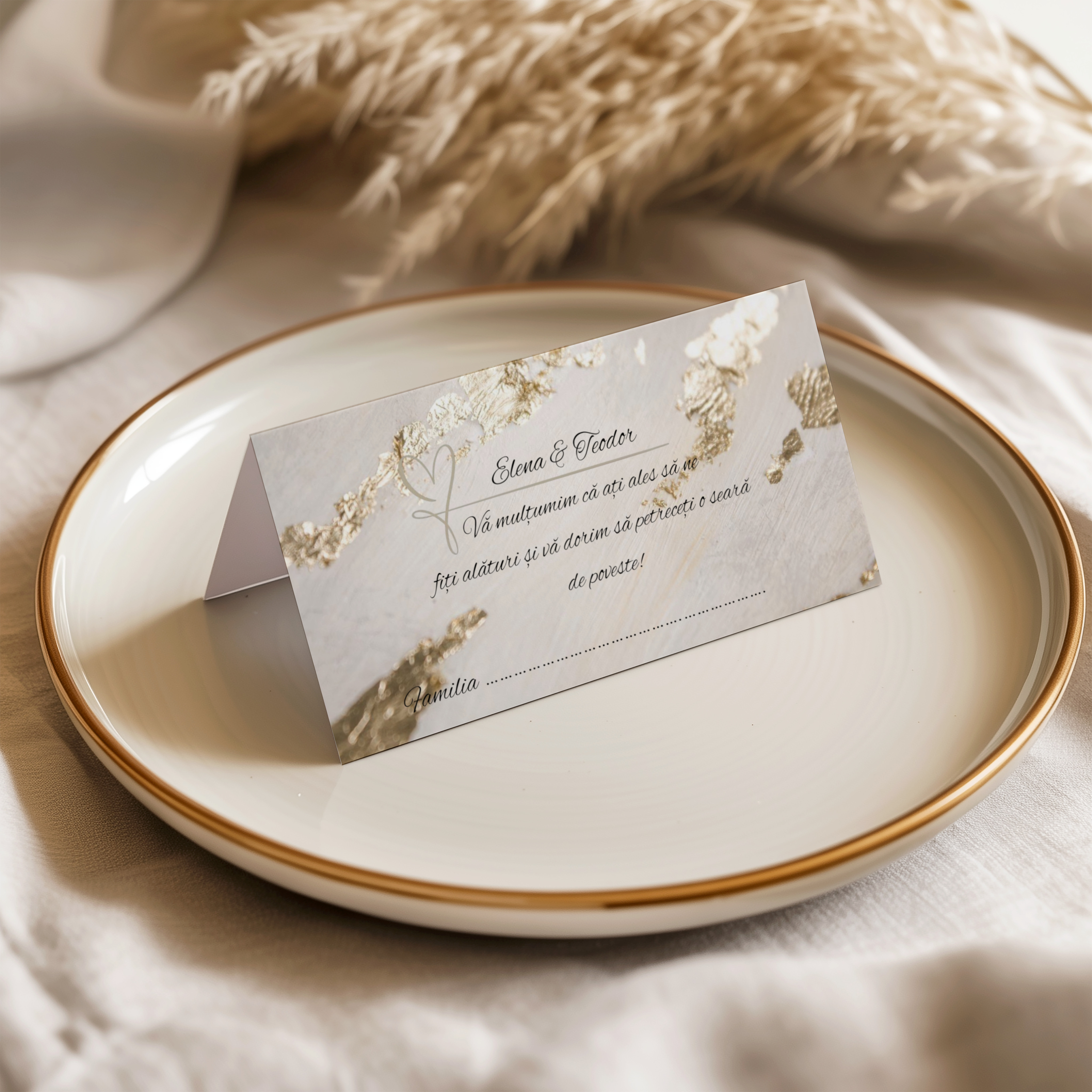 Plic de dar boho auriu elegant – imagine 1