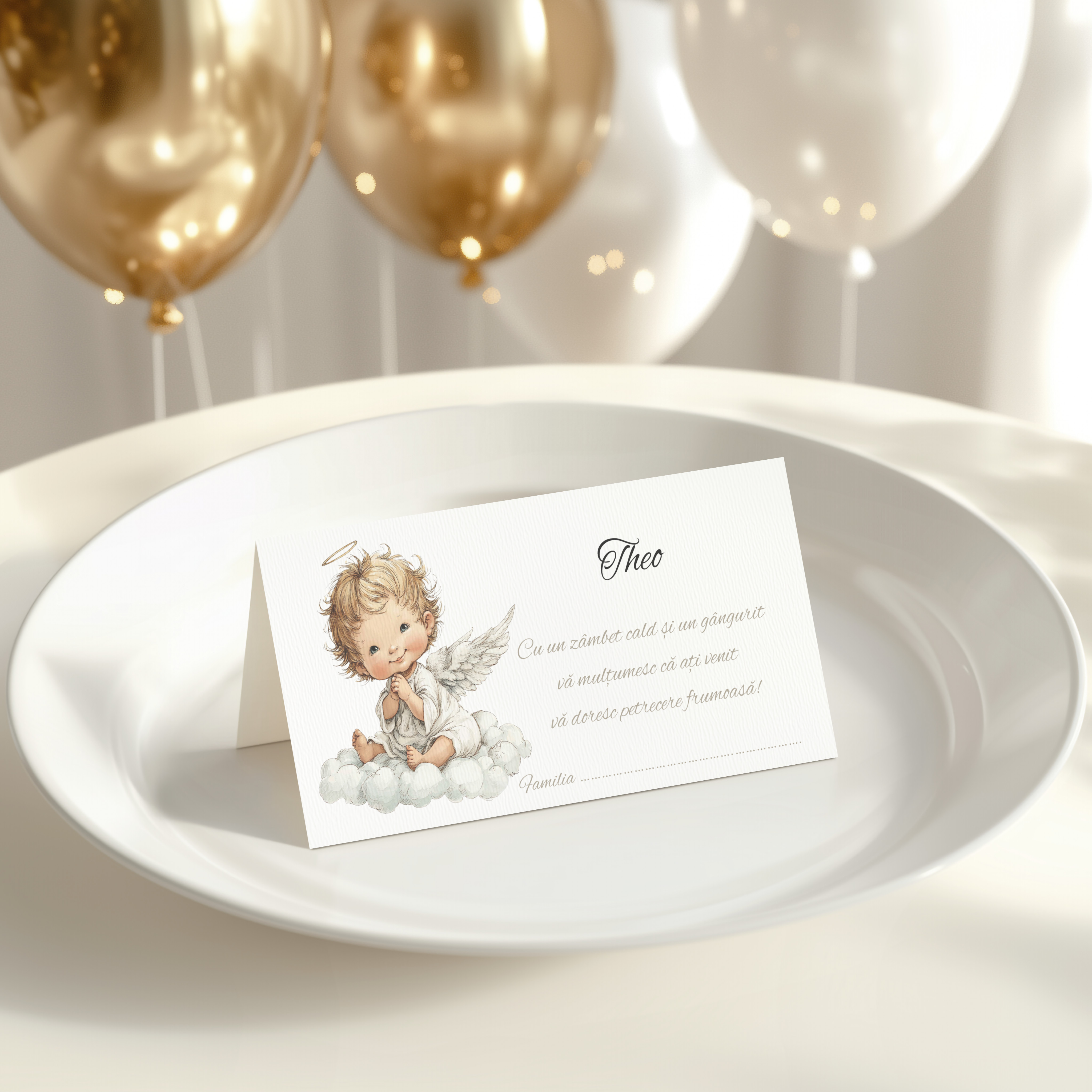 Plic botez baietel Ingeras – imagine 1