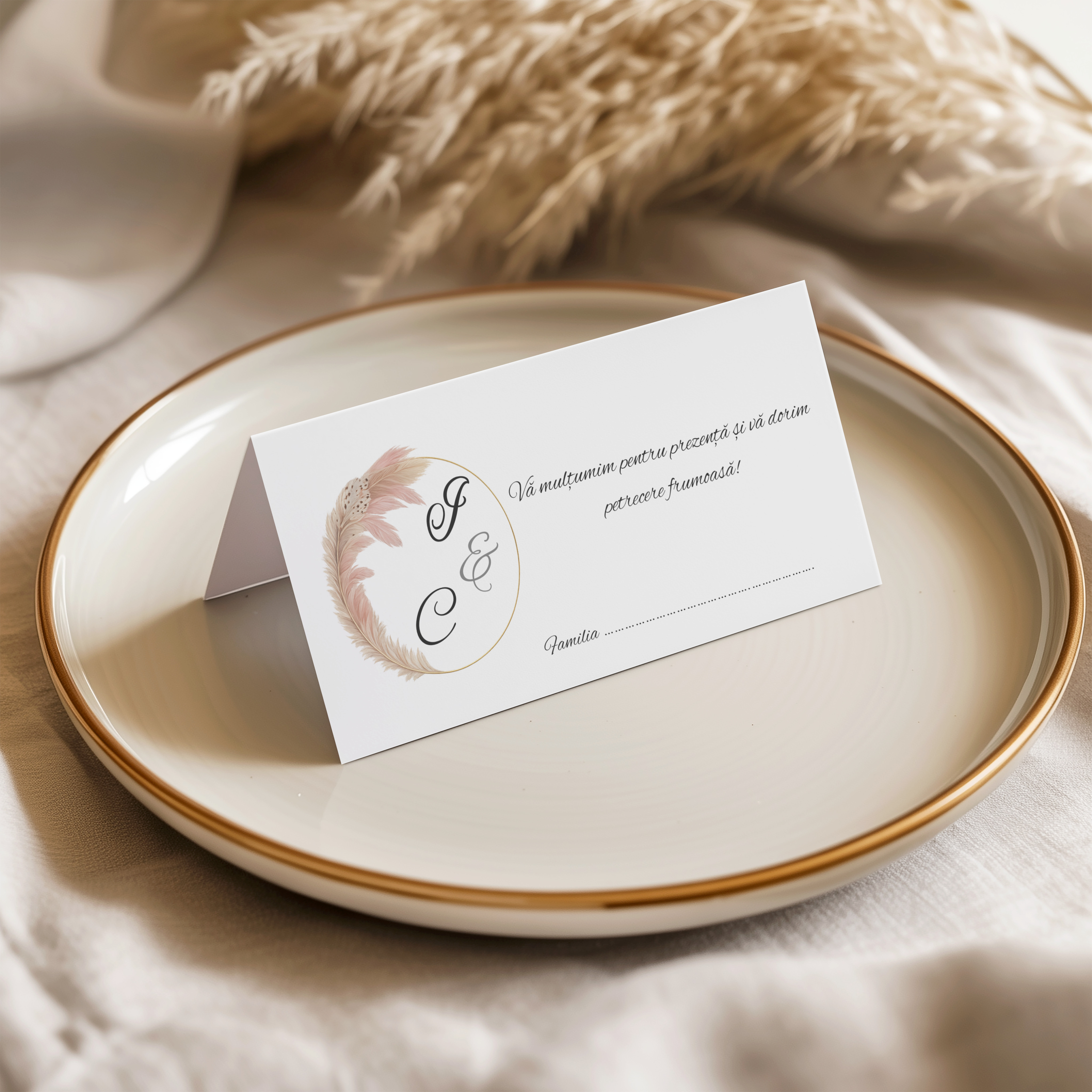 Plic de dar nunta - card masa invitati elegant – imagine 1