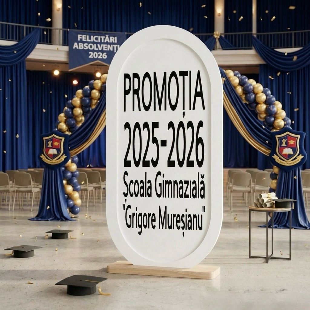 Sticker Personalizat Absolvire - Autocolant Panou Promoție – imagine 1
