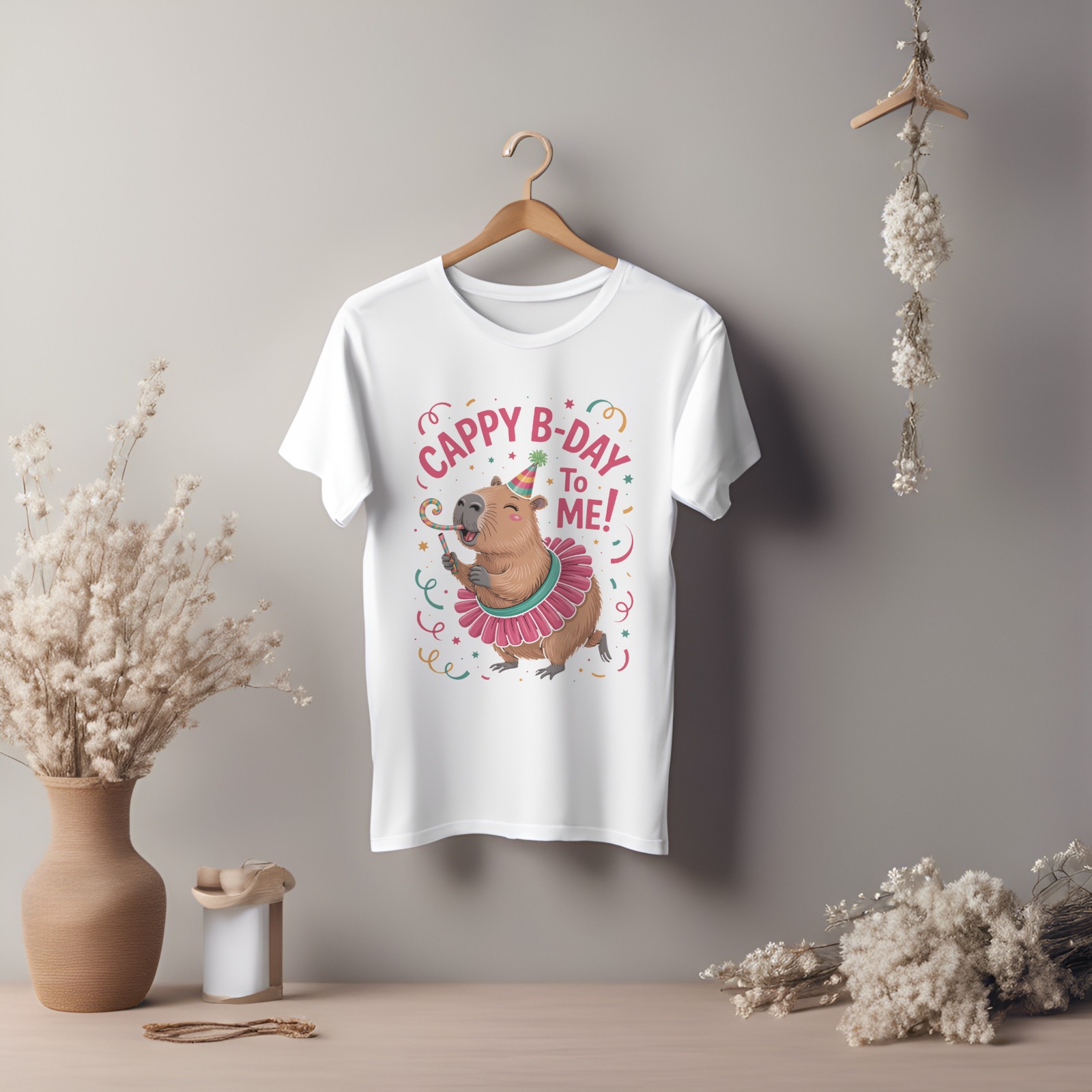 Tricou Aniversar Copii Capybara - Cappy B-Day To Me – imagine 1